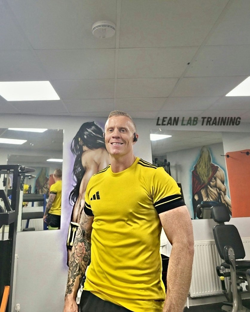 Paul, coach at Lean Lab Training, in the gym